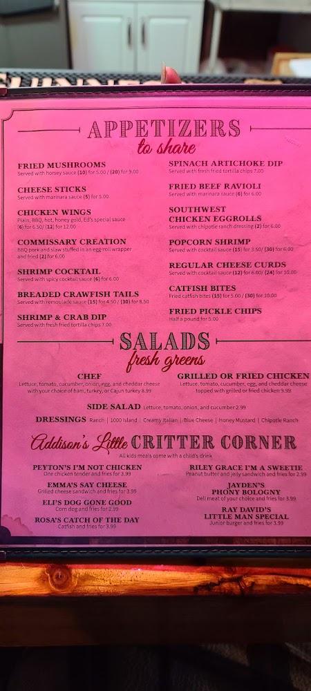 The Levee Commissary Menu image 1